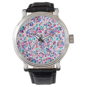 Vintage floral garden watch