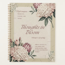 Vintage Floral-Gardening tools Botanical Design 