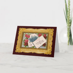 Vintage Floral Greeting Card