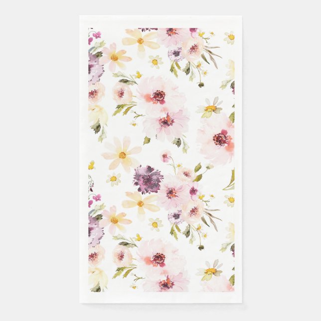 Vintage Floral Guest Towels (Front)