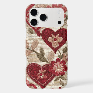 Vintage Floral Heart Phone Case – Romantic style