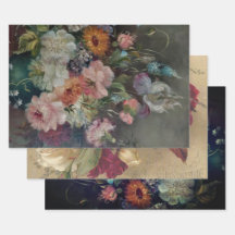 VINTAGE FLORAL HEAVY WEIGHT DECOUPAGE PRINTS