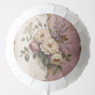 Vintage Floral - Helium Balloon