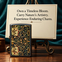 Vintage Floral - Honeysuckle Art Zippo Lighter