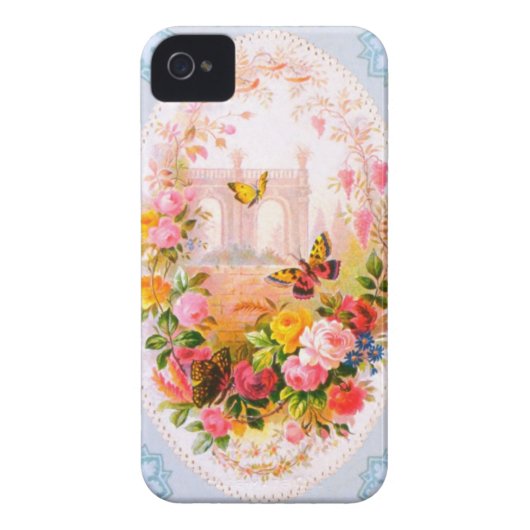 Vintage Floral Iphone 4S Case (Back)