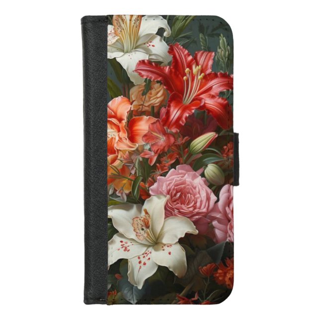 vintage floral iPhone 8/7 wallet Case (Front)