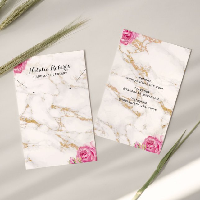 Vintage Floral Jewelry Earring Necklace Display (Creator Uploaded)