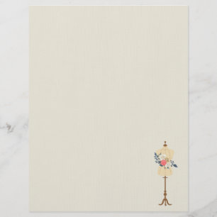 Vintage Floral Letterhead