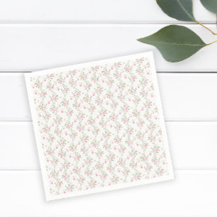 Vintage Floral Love Shack Coquette Baby Shower Napkins