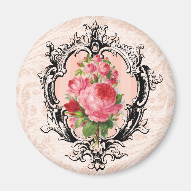 Vintage Floral Magnet (Front)