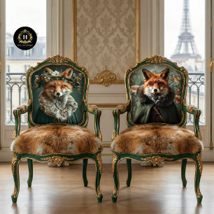 Vintage Floral Maid Marian Queen Fox Decoupage Tissue Paper