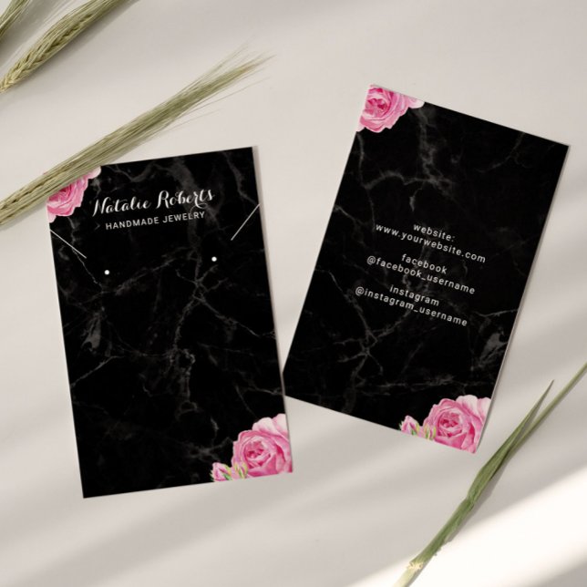 Vintage Floral Marble Jewelry Earring Display (Creator Uploaded)