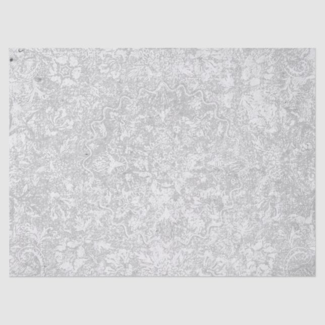 Vintage Floral Medallion Decoupage Tissue Paper (Front)