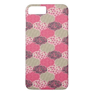 Vintage Floral Moroccan Pattern Pink iPhone 8 Plus/7 Plus Case