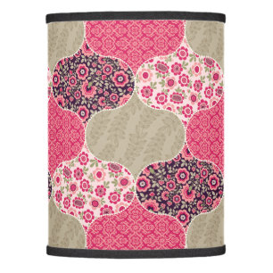 Vintage Floral Moroccan Pattern Pink Lamp Shade