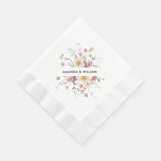 Vintage Floral  Napkins (Corner)