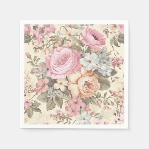 Vintage Floral Napkins