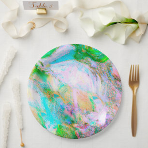 Vintage Floral Nature – Romantic Eastern Pattern Paper Plates