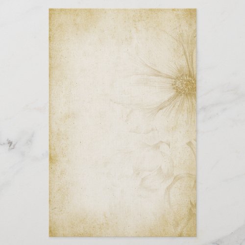 Vintage Floral Note Paper