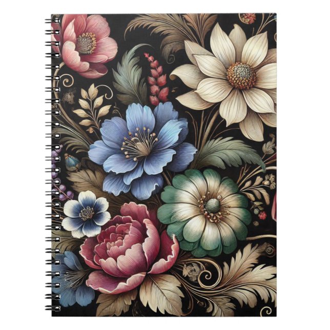 Vintage Floral Notebook (Front)