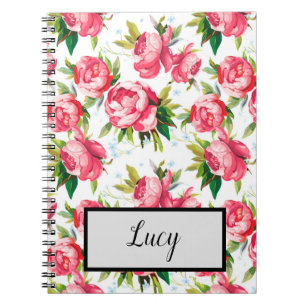 Vintage floral notebook
