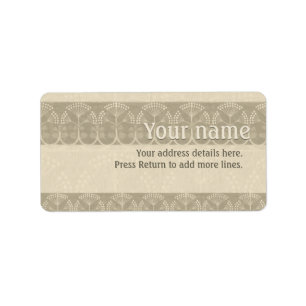 Vintage Floral Ornament CC0667 Address Label