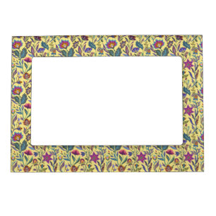 Vintage Floral Ornamental Pattern Victorian Style Magnetic Frame