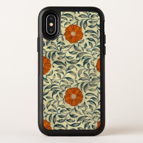 Vintage Floral OtterBox Symmetry iPhone X Case