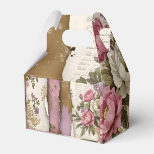 Vintage Floral - Paper Favor Box
