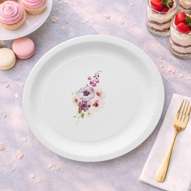 Vintage Floral Paper Plates (Creator Uploaded)