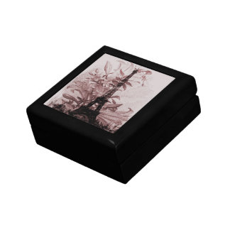 Vintage Floral Paris Eiffel Tower Gift Box