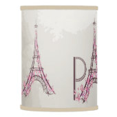 Vintage Floral Paris Eiffel Tower Lamp Shade (Left)