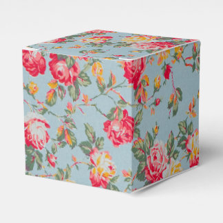 Vintage Floral Party Favor Gift Box