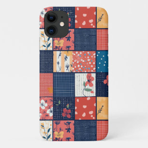Vintage Floral Patchwork Pattern (2) iPhone 11 Case