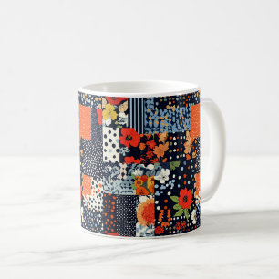 Vintage Floral Patchwork Pattern (3) Coffee Mug