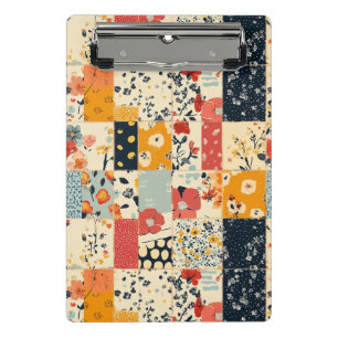 Vintage Floral Patchwork Pattern (8) Mini Clipboard