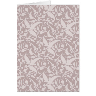Vintage Floral Pattern 1 - Faded Red Cards