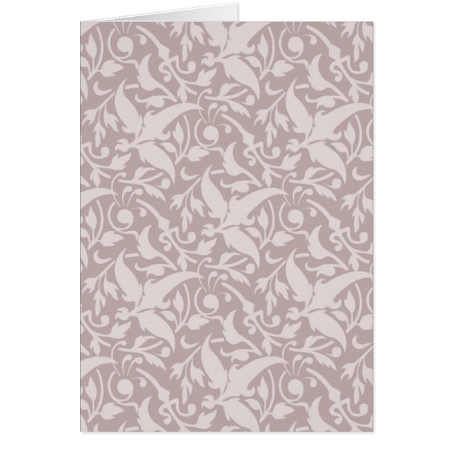 Vintage Floral Pattern 1 - Faded Red Cards (Front)