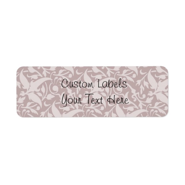 Vintage Floral Pattern 1 - Faded Red Label (Front)