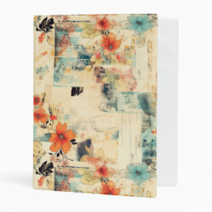 Vintage Floral Pattern (2) Mini Binder