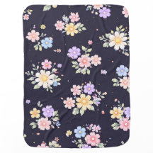Vintage Floral Pattern Blanket