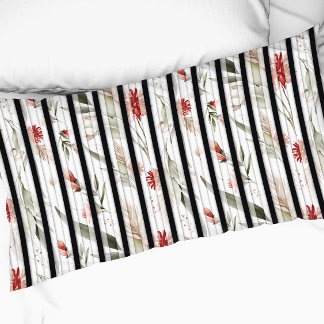 vintage floral pattern bohemian flower leaves pillow case