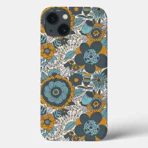 Vintage floral pattern iPhone 13 case