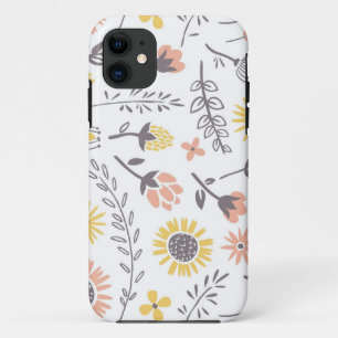 Vintage Floral Pattern iPhone 11 Case