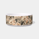 Vintage Floral Pattern Ceramic Pet Bowl<br><div class="desc">A beautiful pet bowl with a seamless vintage floral pattern.</div>