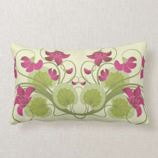 Vintage Floral Pattern Cute Girly Fine Art Lumbar Pillow
