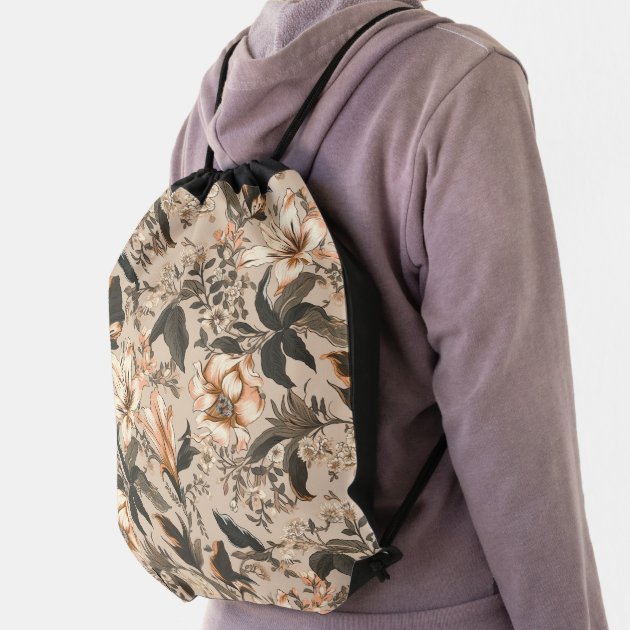 Vintage floral outlet backpack