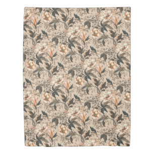 Vintage Floral Pattern Duvet Cover