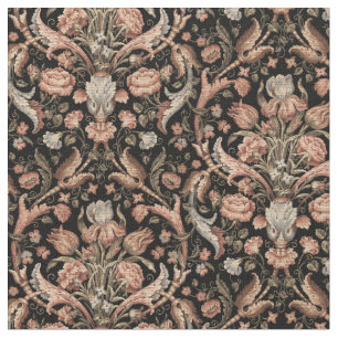 Vintage Floral Pattern Fabric