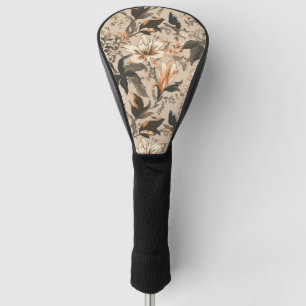 Vintage Floral Pattern Golf Head Cover